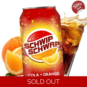 Pepsi Schwip Schwap Cola & Orange Fizzy Soda 330ml Can